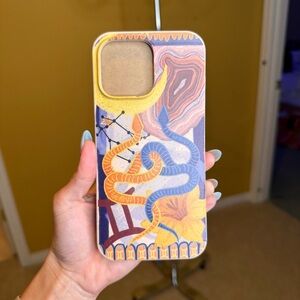 Pela Compostable iPhone 16 ProMax Case Seashell Gemini Twin Snakes